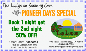 Pioneer Days Coupon